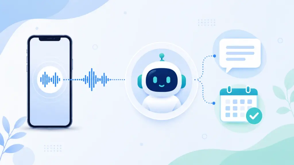 AI receptionist answering calls and assisting customers with automated communication