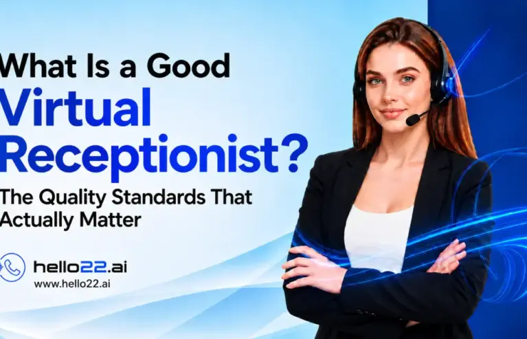 Good virtual receptionist showing key quality standards for professional customer service